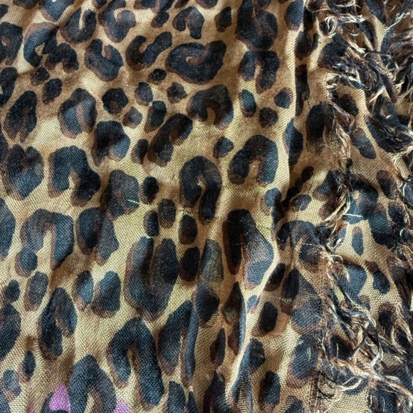 LOUIS VUITTON Steven Sprouse Cashmere Silk Leopard Stole Scarf - Picture 7 of 12